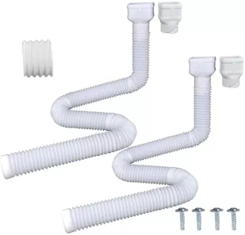 7ft Long Gutter Downspout Extensions, 3” Gutter Downspout Extender Pip