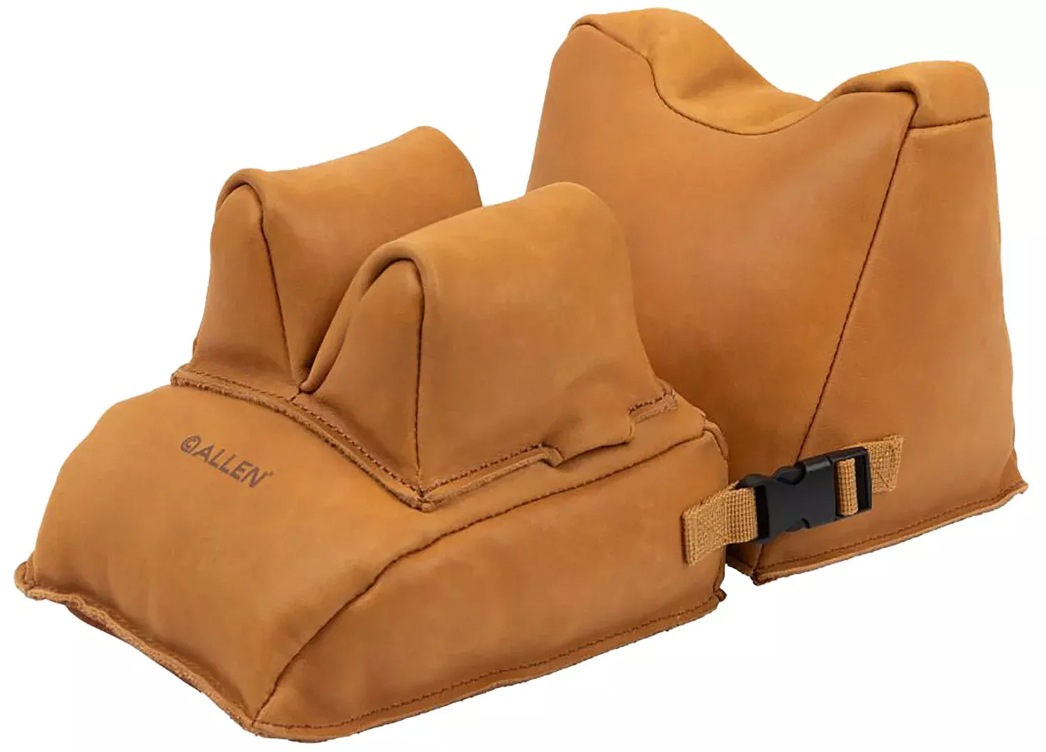 Allen 15125 Leather Filled Shooting Rest Combo Front and Rear Light Brown