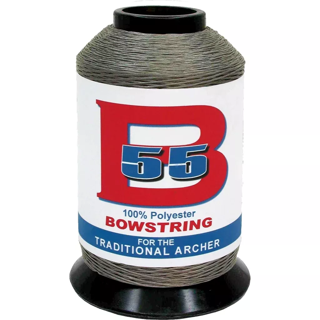 BCY B55 Bowstring Material 1/4 lb. Silver Low Stretch