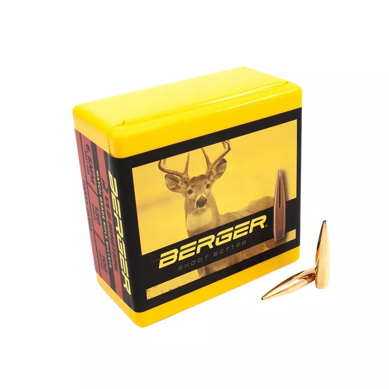 Berger VLD Hunting Bullets 6.5mm (.264) 130 gr 100/Box