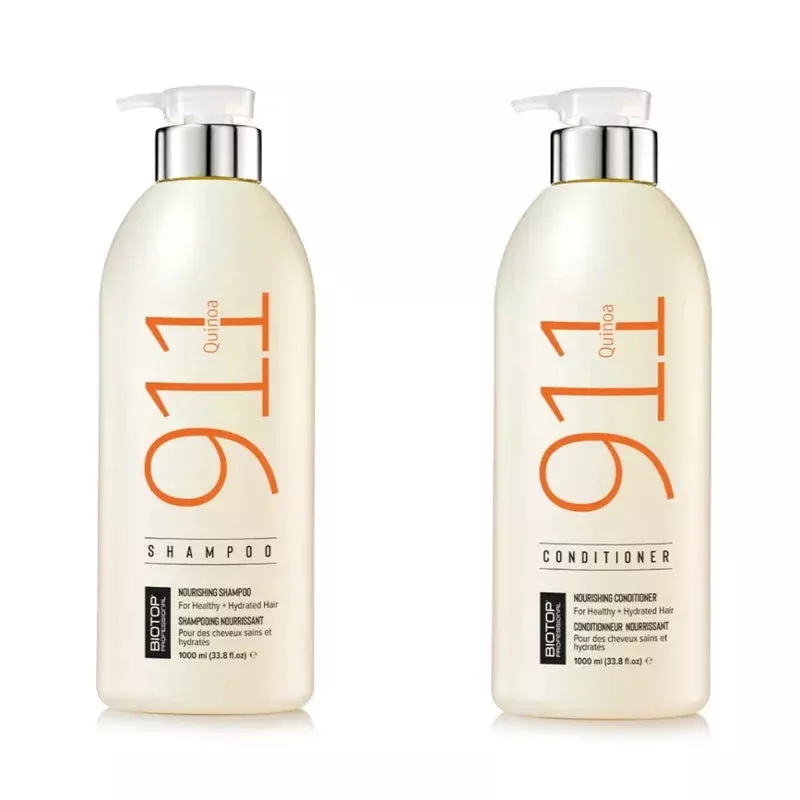 Biotop Professional 911 Quinoa Shampoo & Conditioner LITER DUO, 33.8 F