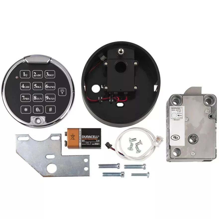 Browning S&G Electronic Safe Lock Retrofit Kit, Chrome (156034)