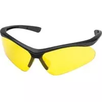 Champion Open Frame Black Frame/Yellow Lens Shooting Glasses (40604)