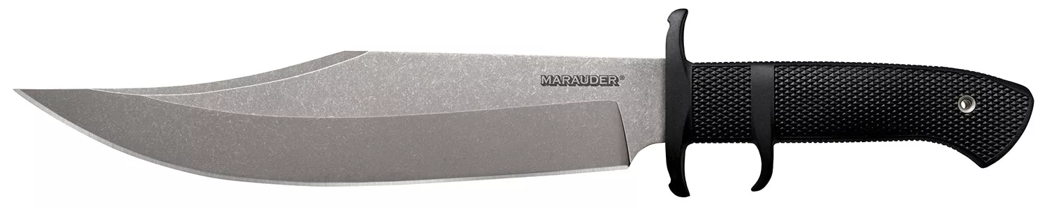 Cold Steel CS39LSWBA Marauder 9" Fixed Blade Bowie Stone Washed AUS-8A Stainless Blade Kray-Ex Handle and Secure-Ex Sheath