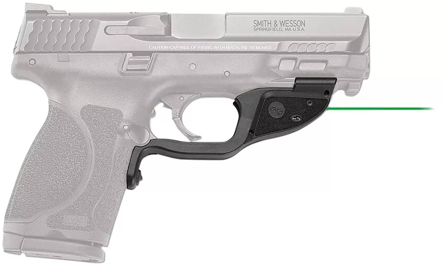 Crimson Trace Laserguard Green Laser Sight S&W M&P M2.0 Black Polymer