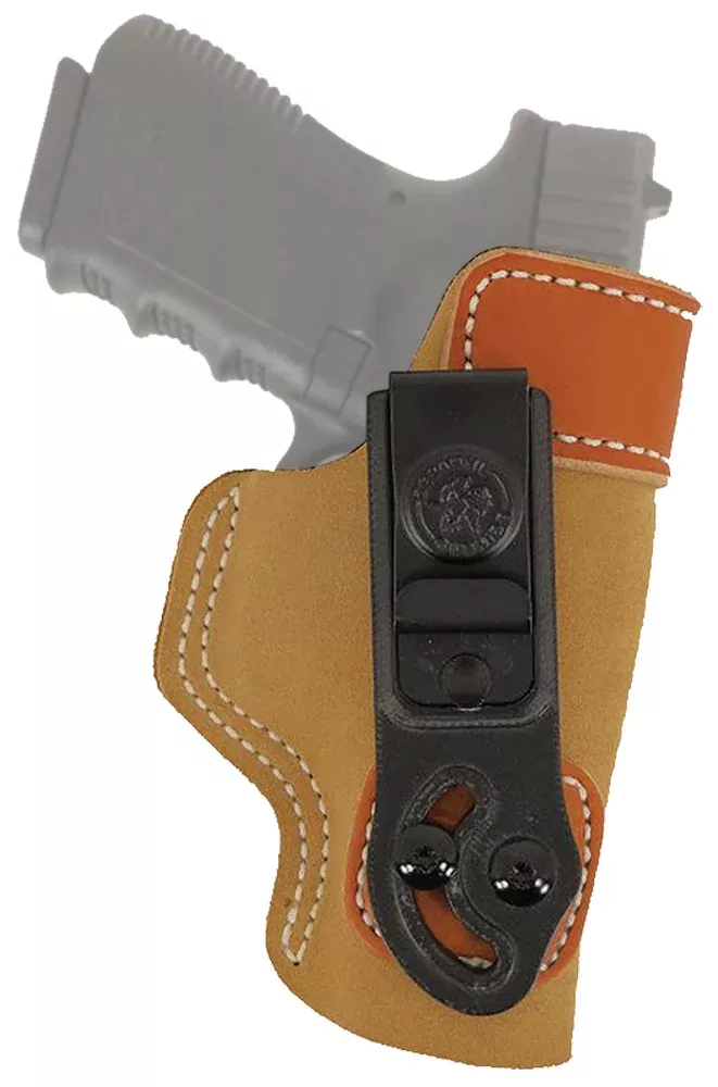 DeSantis Gunhide 106NAD6Z0 Sof-Tuck Inside Waistband Tan Leather/Suede Holster Glock 43 Right Hand