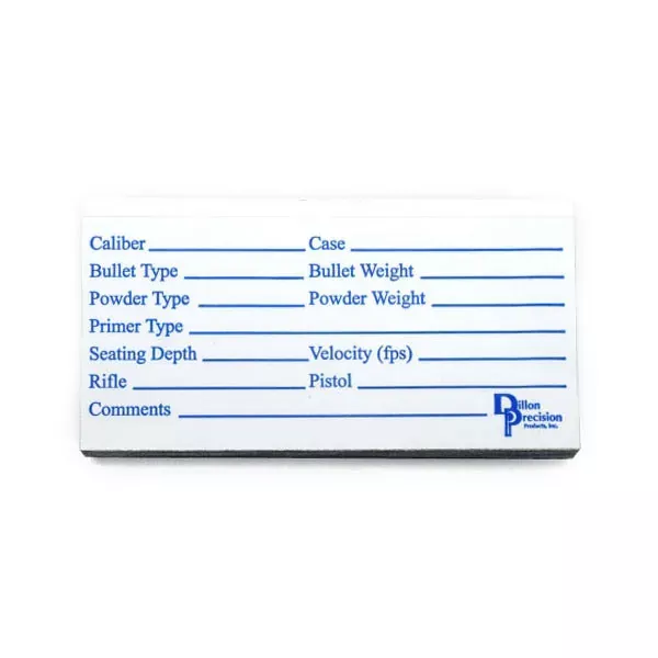 Dillon Extra Loading Data Labels for Ammo Boxes 100-Pack