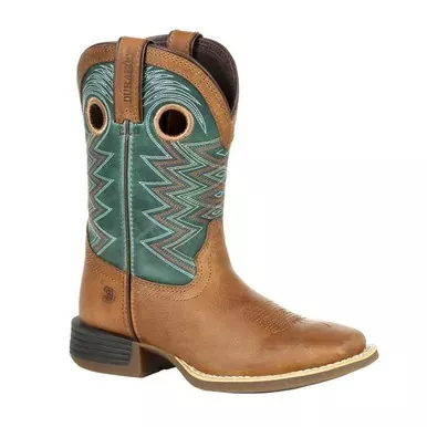Durango Lil’ Rebel Pro Big Kid Teal Western Boot