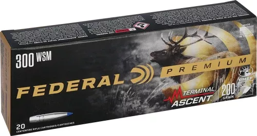 Federal .300 WSM Premium 200 grain Terminal Ascent ammunition