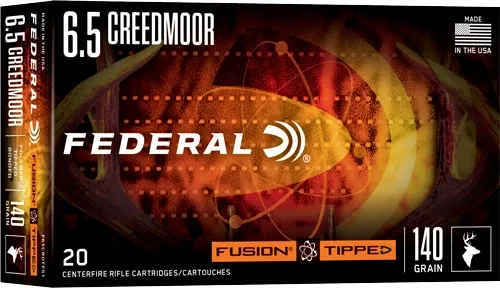Federal 6.5mm Creedmoor Fusion Tipped 140 grain Polymer Tip ammunition