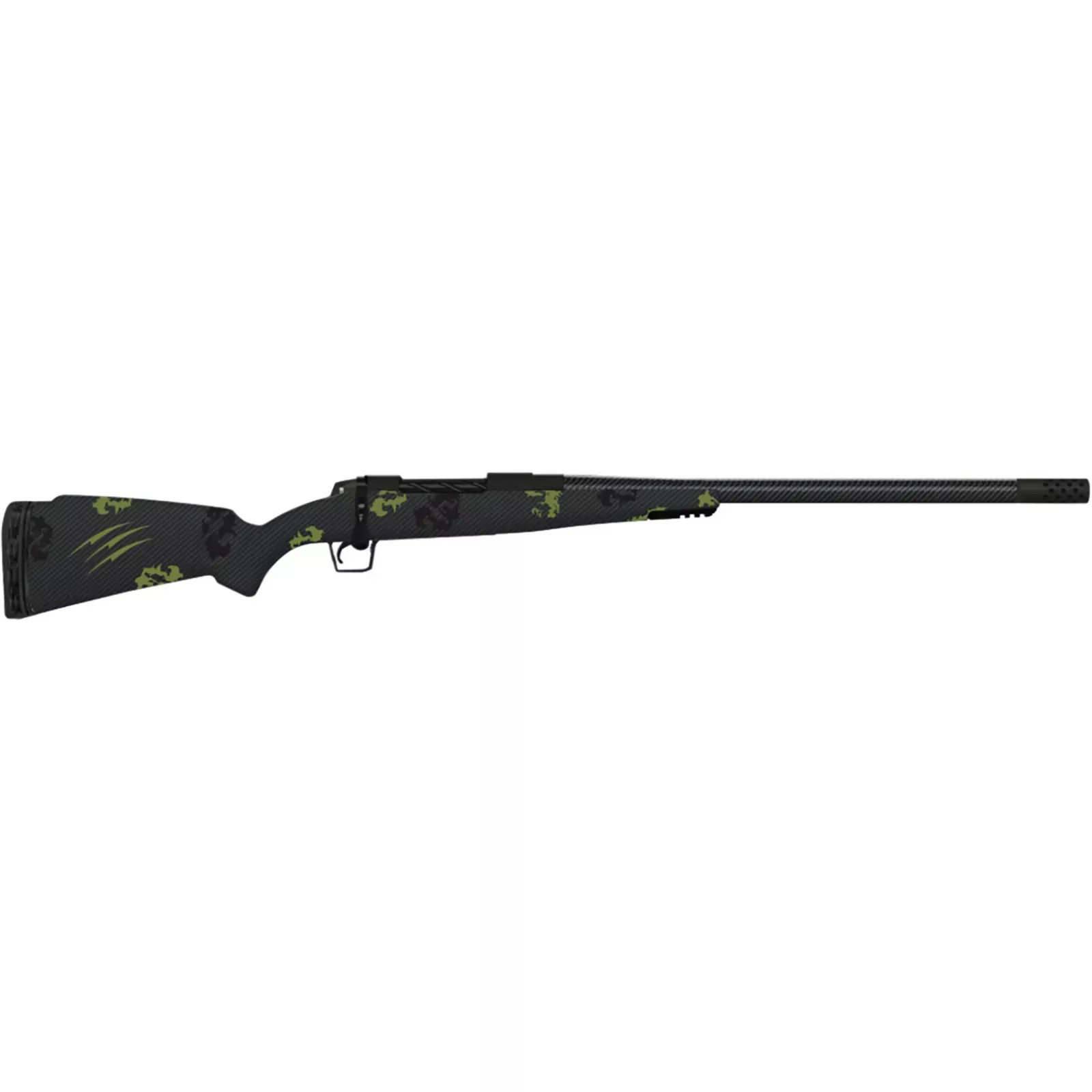 Fierce Carbon Rogue Bolt Action Rifle ROG7PRC20BFF, 7mm PRC, 20″ Threaded, Forest Camo Stock, 3 Rds