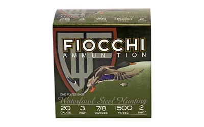 Fiocchi Flyway Steel 20ga 3in 7/8oz #2 25rd Box