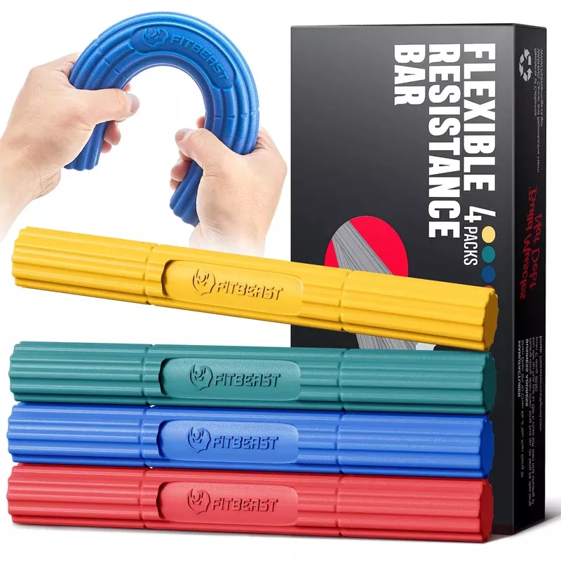 FitBeast Hand Exerciser Bars for Physical Therapy – Relieves Tendoniti