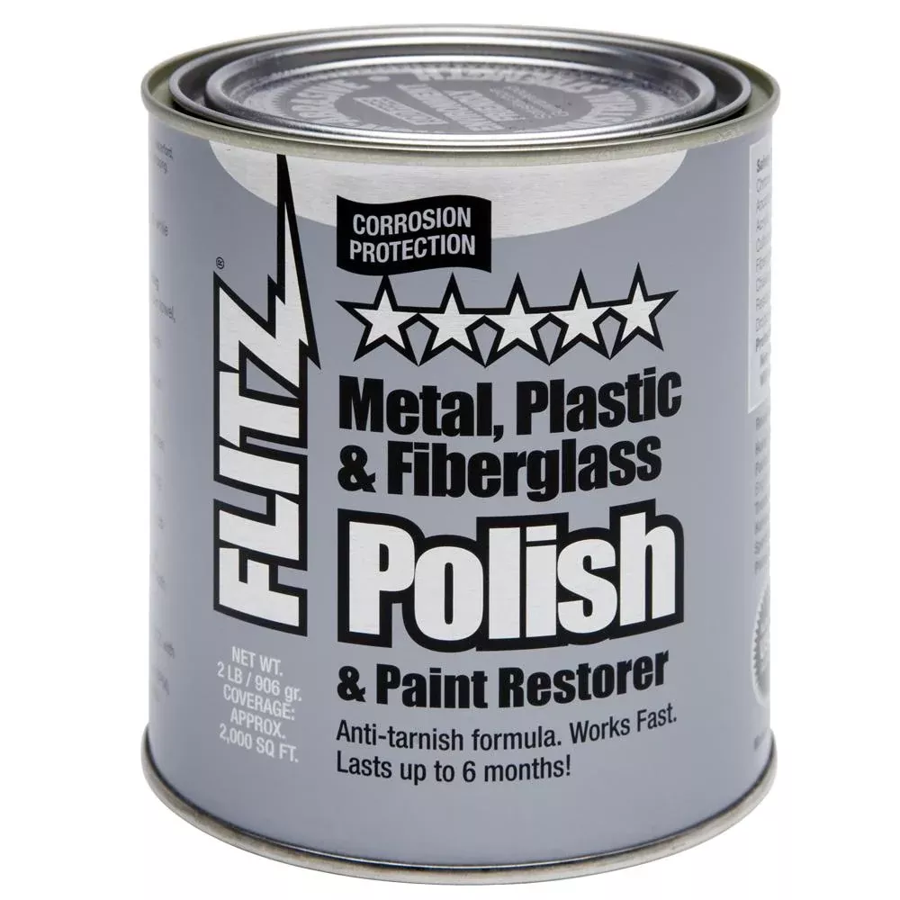 Flitz Metal Polish and Cleaning Paste 2 lb - Non-Toxic Formula