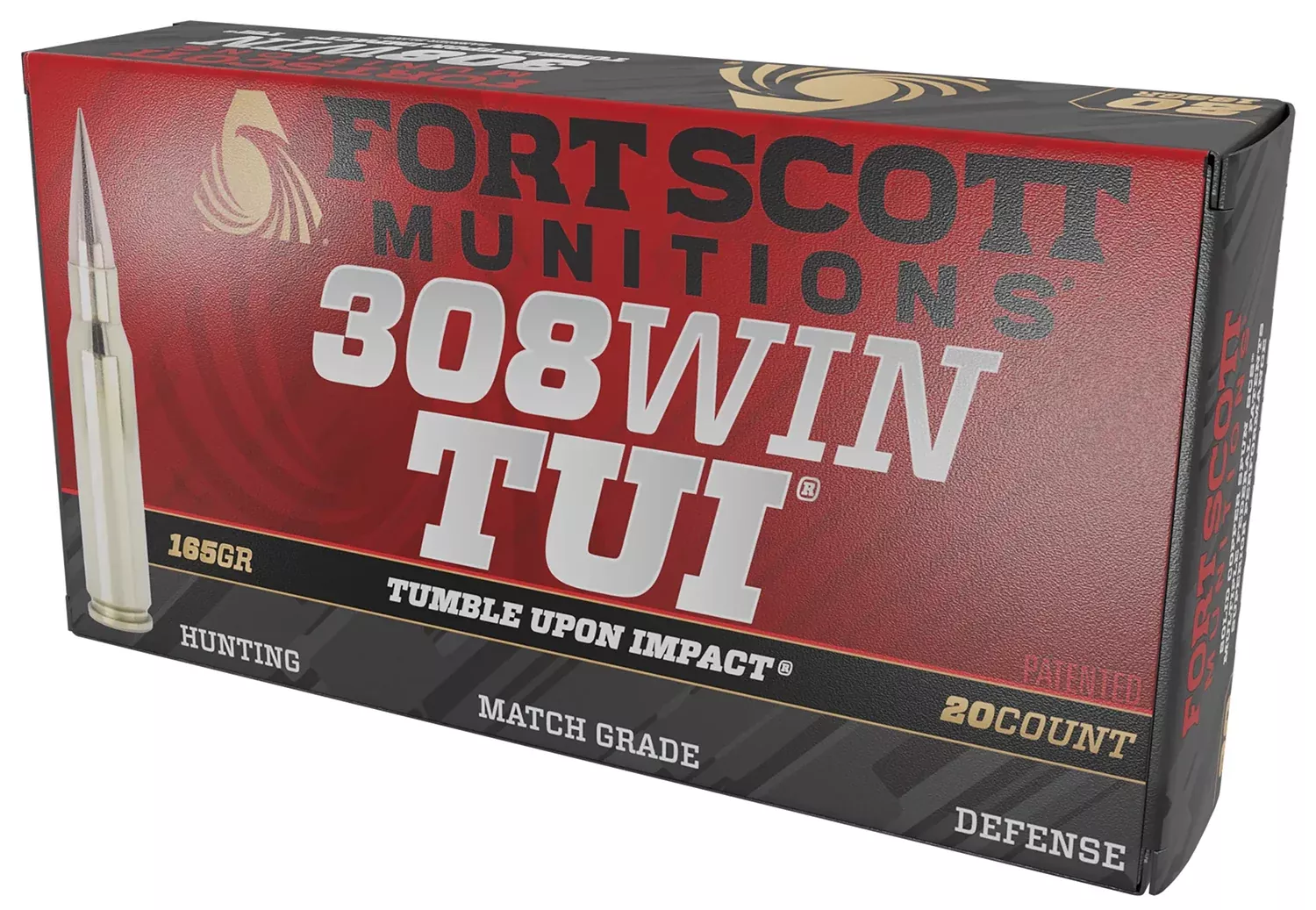 Fort Scott Munitions .308 Win / 7.62x51mm165 grain Solid Copper Spun ammunition
