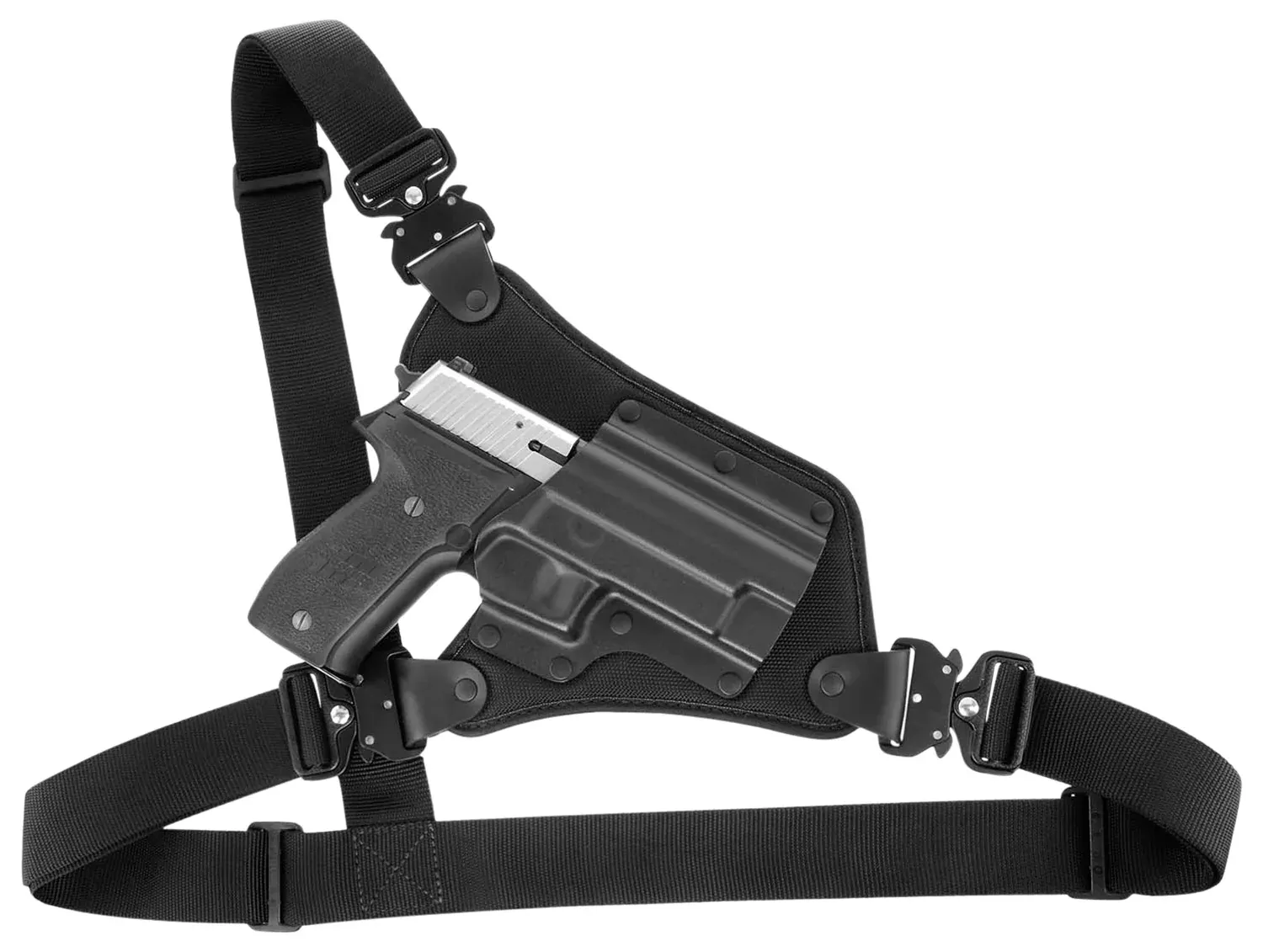 Galco HR880RB High Ready Chest Holster Black Kydex/Nylon Fits Springfield XD 4"/XDM 4.5" RH