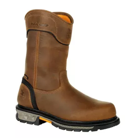 Georgia Boot Carbo-Tec LTX 11″ Brown/Black Waterproof Composite Toe Pull-On Boot