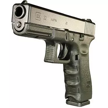 Glock 22 Standard Pistol PI2250203, 40 S&W, 4.49 in, Polymer Grip, Black Finish, Fixed Sights, 15 Rd