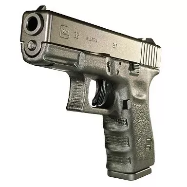 Glock 32 Compact Pistol PI3250203, 357 SIG, 4.02 in, Polymer Grip, Black Finish, Fixed Sights, 13 Rd