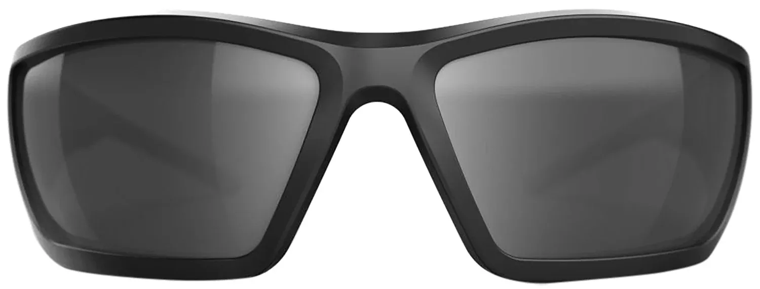 Glock Blue Line Tactical Wrap Glasses Silver Mirror Lens Black Frame