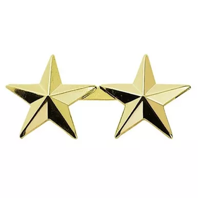 Hero's Pride 4486 2 Stars, 2 Posts & Clutch Backs, Pairs, 1/2" High