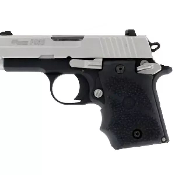 Hogue Sig Sauer P938 Rubber Grip w/Finger Grooves Black (98080)
