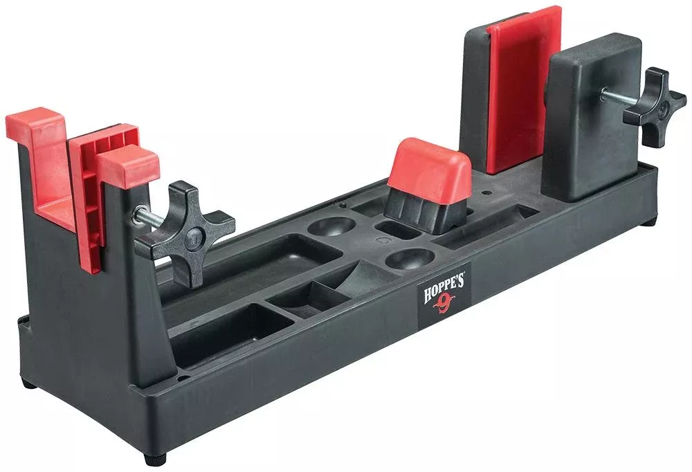 Hoppe's Gun Cleaning Vise with Tool Compartments - Grey