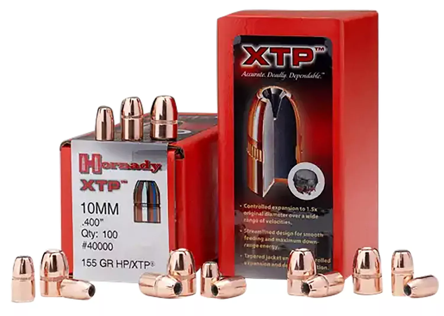 Hornady 35780 XTP .357 Magnum 158 gr HP Component Bullets 100 Per Box