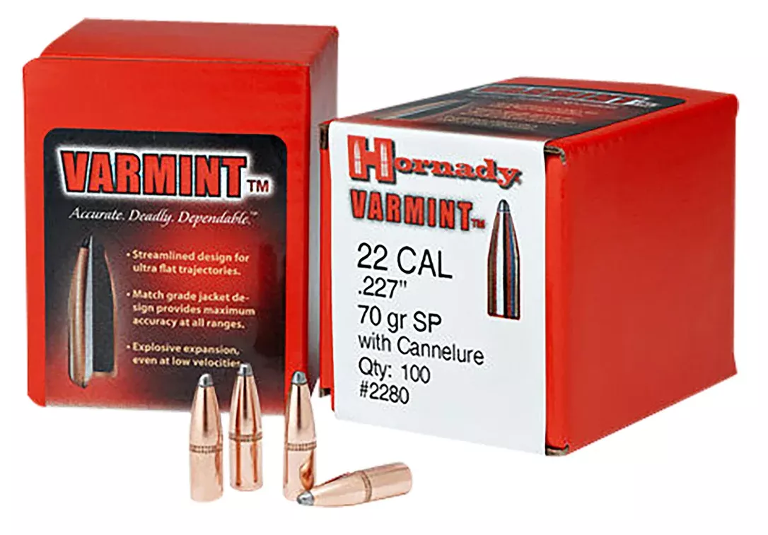Hornady Traditional Varmint .22 Cal (.224) 100/Box