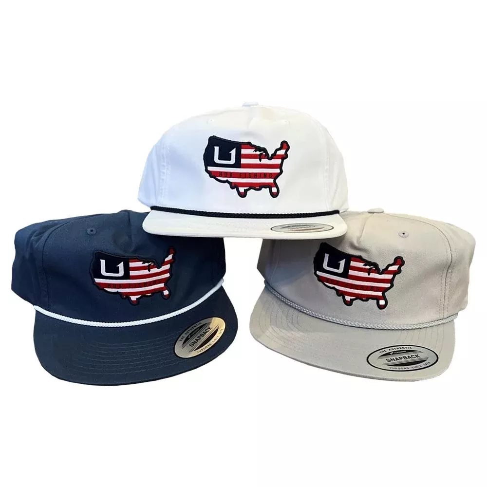 Huk American Rope Mid-Profile Trucker Hat Harbor Mist