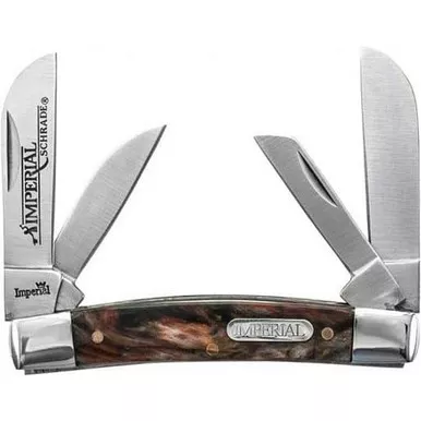 Imperial IMP15CON Congress Folding Pocket Knife 2.10" 3Cr13 Stainless Steel Blade, POM Handle