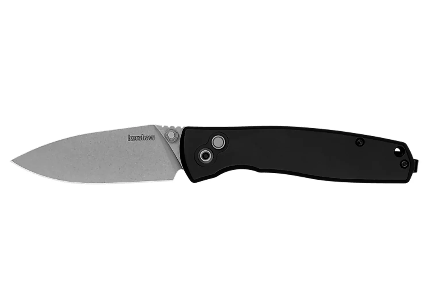 Kershaw 2053 Kindred EDC Folder 3" Spear Point D2 Tool Steel Blade, Black Anodized Aluminum Handle