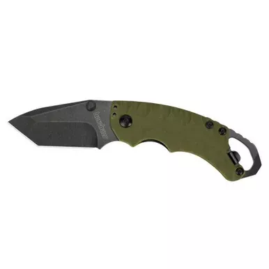 Kershaw Olive Shuffle II Olive Tanto Blade Folding Knife 8750