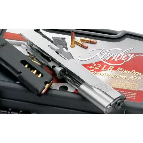 Kimber 1100043 Pistol Conversion Kit Rimfire Target (Black) – .22 LR, 5 in Barrel, Frame, Aluminum Slide, 10 Rd