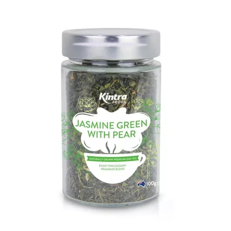 KINTRA FOODS Loose Leaf Tea Jasmine Green with Pear 100g