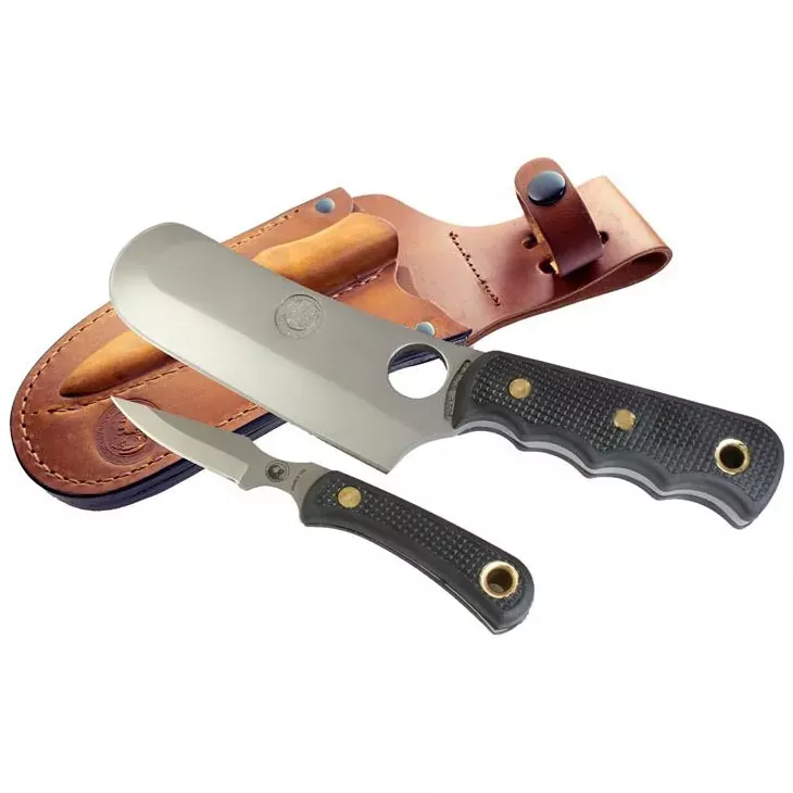 Knives Of Alaska Brown Bear Combo Set Fixed Blade Knife Set 003FG