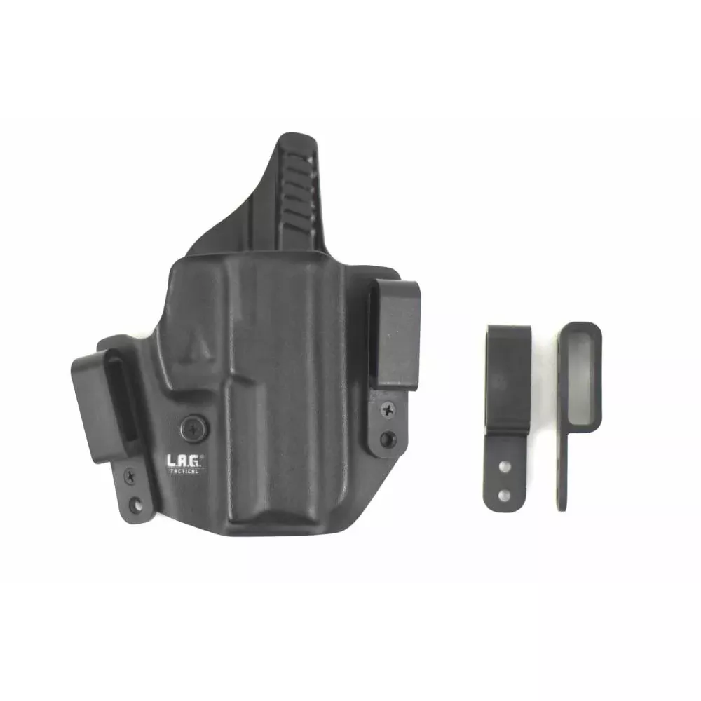 L.A.G. Tactical Defender Right Hand Black Holster fits 1911 5" Railed