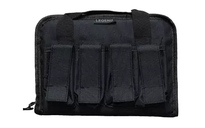 Legend Outdoor Gear Pegasus Pistol Carry Case, Black Polyester, Foam Padded, PEG100-BK