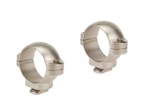 Leupold 1" Low Silver Dual Dovetail 2-Piece Rings