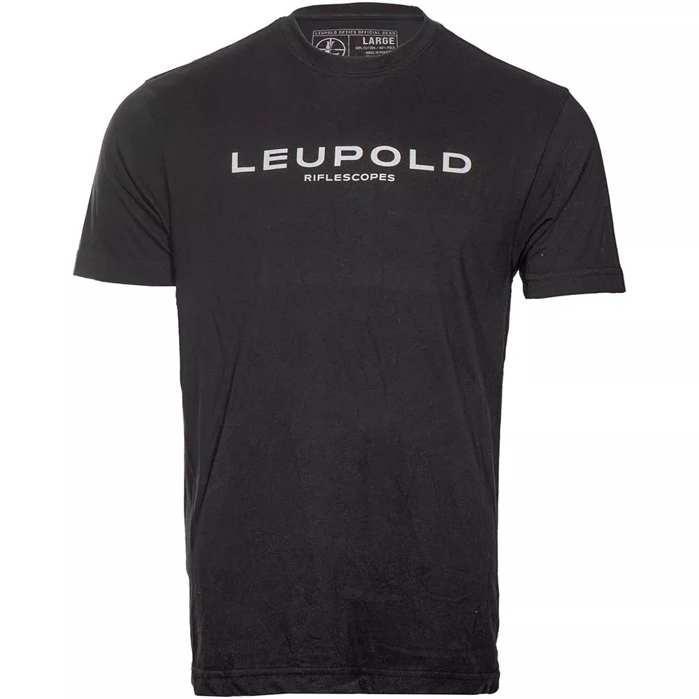 Leupold Riflescopes Cotton Poly Blend Short Sleeve Shirt Black M
