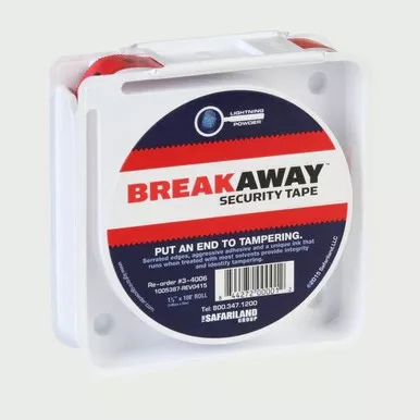 Lightning Powder 3-4006 Breakaway Tamper Evidence Tape, Security