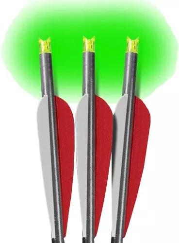 Lumenok Xbow 22" Barnett Headhunter Green Lighted Crescent Arrow 3-Pack