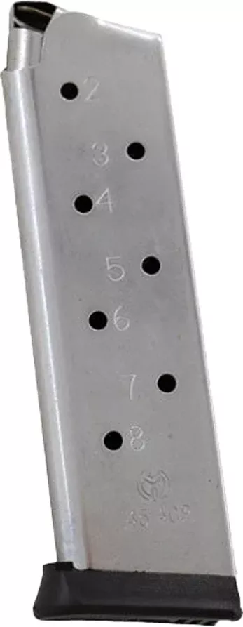Metalform 1911 Govt 10mm Auto 8 Round Stainless Steel Removable Base Magazine