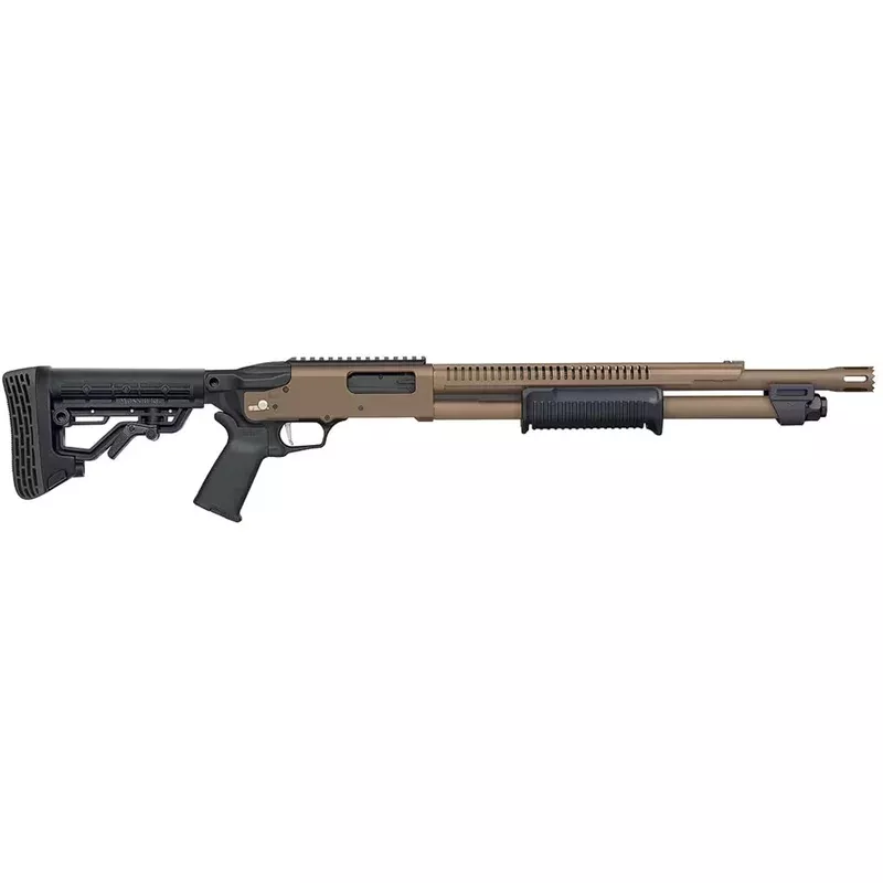 Mossberg 590R 12 Gauge 18.5in FDE Cerakote Pump Shotgun