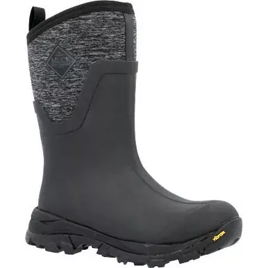 Muck Boots ASVMA100 Women’s Black Arctic Ice Mid Boot + Vibram Arctic Grip A.T.