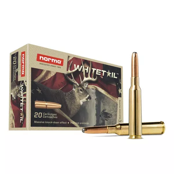 Norma Whitetail 8x57mm Mauser Ammunition 196 Grain Pointed Soft Point Box of 20