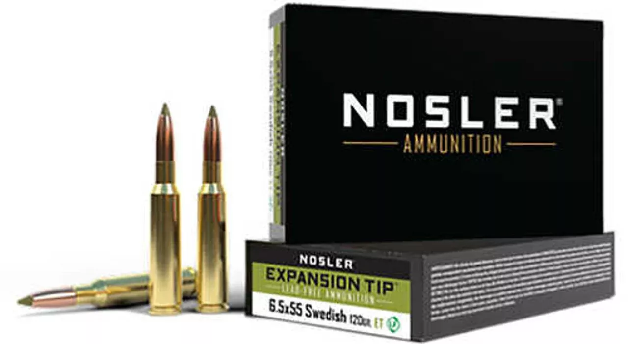 Nosler 40015 Expansion Tip SP 120 Grain 6.5x55mm Swedish
