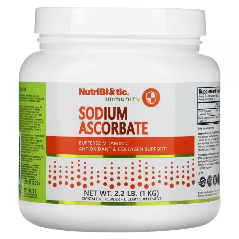 NutriBiotic Immunity, Sodium Ascorbate, Crystalline Powder, 2.2 lb (1