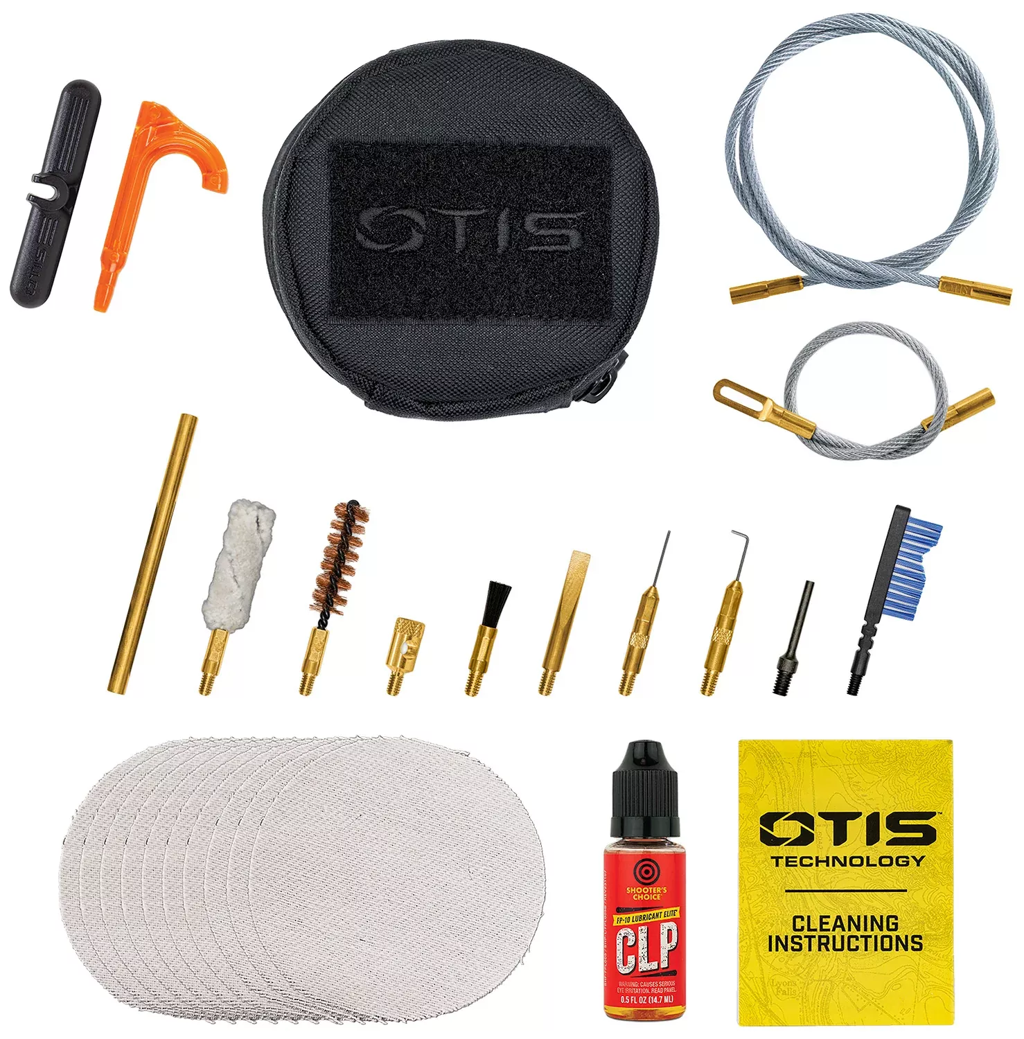 Otis 9mm Cleaning Kit for Pistol and Rifle Breech-to-Muzzle Compact Softpack