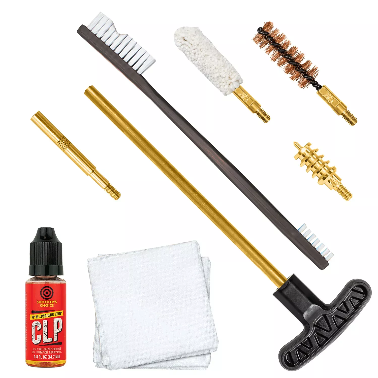 Otis FGSRS45 .45 Cal Handgun Cleaning Kit Black Soft Pack Case